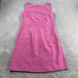 Lois Snyder Dani Max Sheath Dress Women's 6 Pink Vintage Retro 90s Mod Party